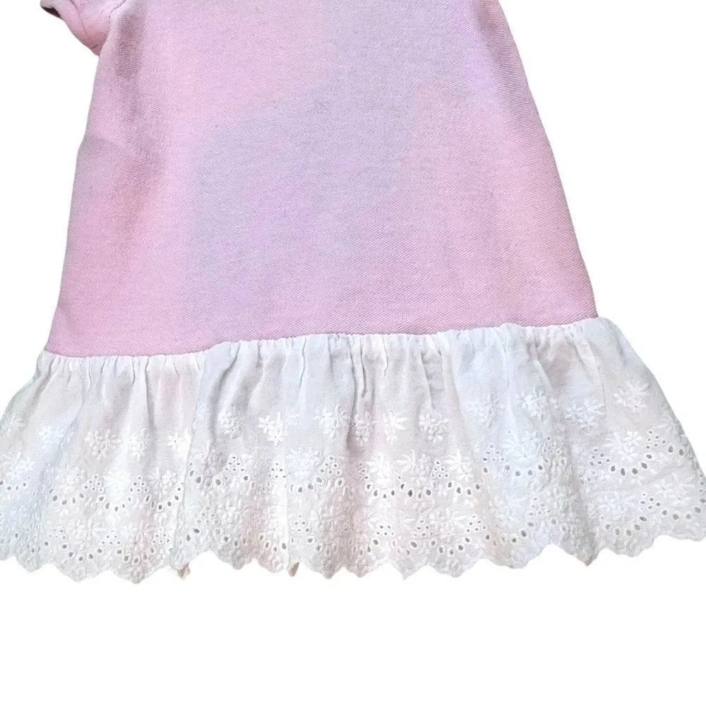 Ralph Lauren Baby Girls Short Sleeve Dropped Waist Collared Dress. 6 Months.